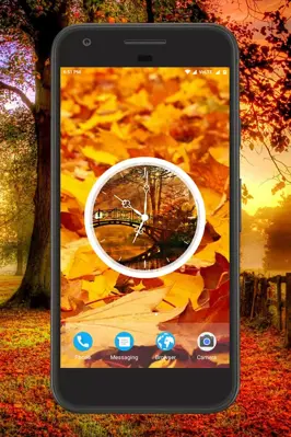 Autumn Clock Live Wallpaper android App screenshot 2