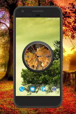 Autumn Clock Live Wallpaper android App screenshot 3