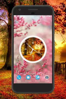 Autumn Clock Live Wallpaper android App screenshot 4